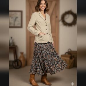 Levi Strauss Signature Beige Corduroy Blazer Jacket